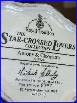 ANTONY & CLEOPATRA The Star Crossed Lovers Royal Doulton Toby Jug mug pitcher 7