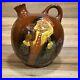 Antique Royal Doulton England Kingsware John Barleycorn Brown Ceramic Flask Jug