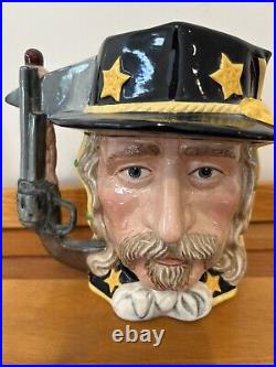 BATTLE OF LITTLE BIG HORN Royal Doulton character Toby Jug mug pitcher 6.5