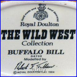 BUFFALO BILL Royal Doulton Character Jug NEW NEVER SOLD D6735 Medium 5.5 tall