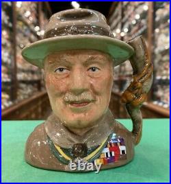 Boy Scouts Founder Lord Bayden-Powell Character Jug Small D7144 No. 872/2500