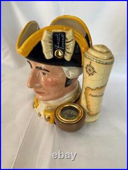 Captain James Cook Large Character Jug Signed by Michael Doulton! Rare
