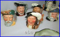 Collection Lot 15 Royal Doulton Toby Character Jugs 4 Size Each