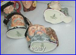 Collection Lot 15 Royal Doulton Toby Character Jugs 4 Size Each