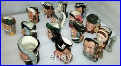 Collection Lot 15 Royal Doulton Toby Character Jugs 4 Size Each