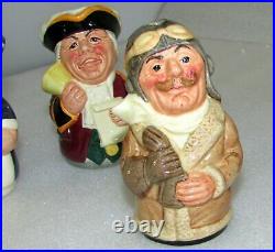 Collection Lot Of 7 Royal Doulton Doultonville Character Jugs