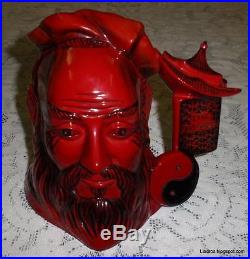 Confucius Royal Doulton Flambe Character Toby Jug Yin Yang D7003 With Box