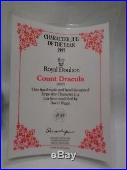 Count Dracula 1997 Character Jug Limited Ed Royal Doulton Vampire COA