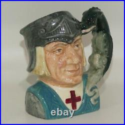 D6621 Royal Doulton small character jug St George UK Made Old and Mint
