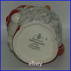 D6704 Royal Doulton large character jug Santa Claus Plain handle UK made