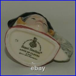 D6754 Royal Doulton miniature character jug Anne of Cleves Henry VIII wives