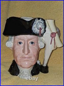 Double Signed Royal Doulton George III/George Washington Toby, #1310/9500