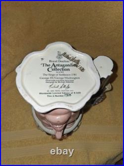 Double Signed Royal Doulton George III/George Washington Toby, #1310/9500