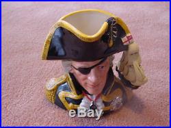 Doulton Character Jug 1st Quality Pristine Cond. Vice-Admiral Lord Nelson D6932