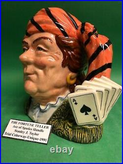 Doulton Trial Handle Fortune Teller Ace Of Spades Character Jug Toby