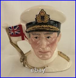EARL MOUNTBATTEN OF BURMA D6851 Royal Doulton Character Jug Limited Edition