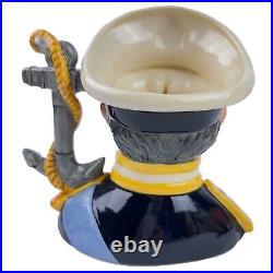 EARL MOUNTBATTEN OF BURMA Royal Doulton D6944 Large Character Jug British Naval