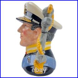 EARL MOUNTBATTEN OF BURMA Royal Doulton D6944 Large Character Jug British Naval