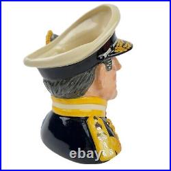 EARL MOUNTBATTEN OF BURMA Royal Doulton D6944 Large Character Jug British Naval