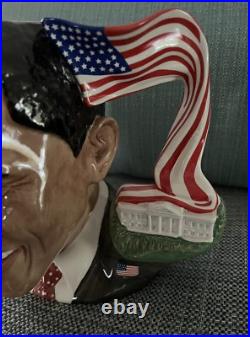 EUC President Barack Obama Royal Doulton Character Toby Mug D7300 COA/Signed