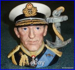 Earl Mountbatten Of Burma Royal Doulton Character Toby Jug D6944 Christmas Gift