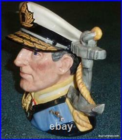 Earl Mountbatten Of Burma Royal Doulton Character Toby Jug D6944 Christmas Gift