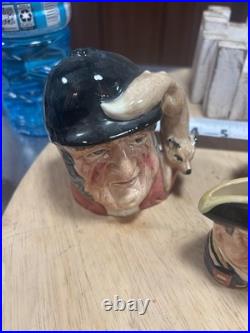 Estate Lot 6 total Toby Mugs And Lighter