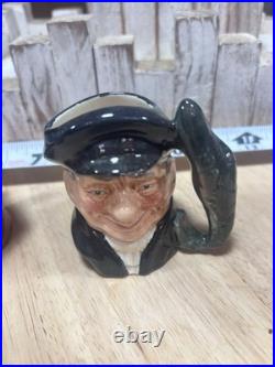 Estate Lot 6 total Toby Mugs And Lighter