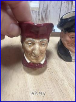 Estate Lot 6 total Toby Mugs And Lighter