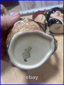 Estate Lot 6 total Toby Mugs And Lighter