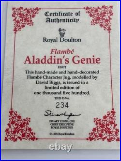 Flambe ALADDIN'S GENIE Limited Edition 234/1500 COA
