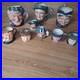 Full Set Royal Doulton England character /pirate mugs ash tray WithBOOK porcelin