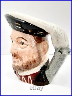 HENRY VIII King Royal Doulton Large Vintage Character Jug D6642 RARE ESTATE FIND