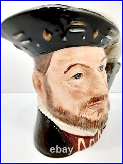 HENRY VIII King Royal Doulton Large Vintage Character Jug D6642 RARE ESTATE FIND