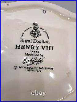 HENRY VIII King Royal Doulton Large Vintage Character Jug D6642 RARE ESTATE FIND