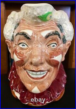 HTF and RARE Royal Doulton THE CLOWN White Hair CharacterJug D6322 CURSED