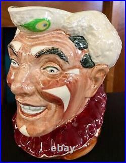 HTF and RARE Royal Doulton THE CLOWN White Hair CharacterJug D6322 CURSED