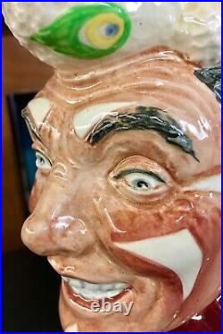 HTF and RARE Royal Doulton THE CLOWN White Hair CharacterJug D6322 CURSED