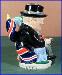 Kevin Francis W. S. Churchill Large Character Toby Jug Ltd. Ed. #524 Of 5,000