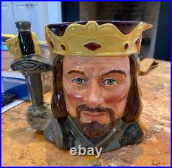King Arthur and Guinevere D6836 Large Royal Doulton Character Jug /9500