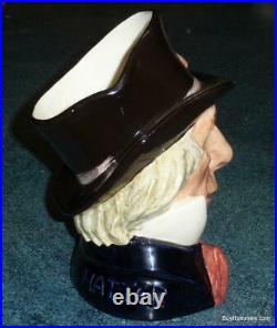 LARGE Mad Hatter Royal Doulton Character Toby Jug D6598 Alice In Wonderland