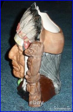 LARGE North American Indian D6611 Royal Doulton Charter Toby Jug Indian Chief