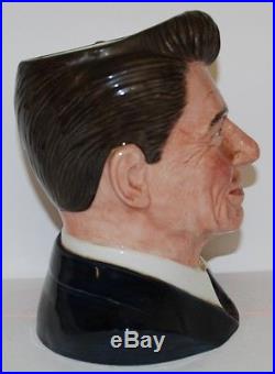 Large Royal Doulton Character Jug Ronald Reagan D6718 Extremely Rare Mint