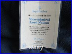 LARGE ROYAL DOULTON CHARACTER MUG JUG VICE-ADMIRAL LORD NELSON D6932 WithBOX