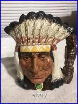 LG Royal Doulton North American Indian D6611 Rare Canadian Centennial 1967 As Is