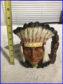 LG Royal Doulton North American Indian D6611 Rare Canadian Centennial 1967 As Is
