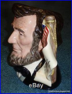 LIMITED EDITION President Abraham Lincoln Royal Doulton Character Toby Jug D6936