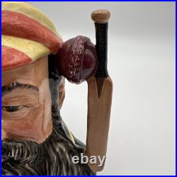 Large 7 Inch W. G. Grace Royal Doulton Toby Jug