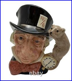 Large Character Toby Jug The Mad Hatter 1964 Royal Doulton D6598 Excellent Rare