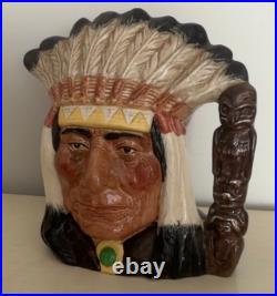 Large Character Toby Mug. N. American Indian EW. D6611. Royal Doulton. England